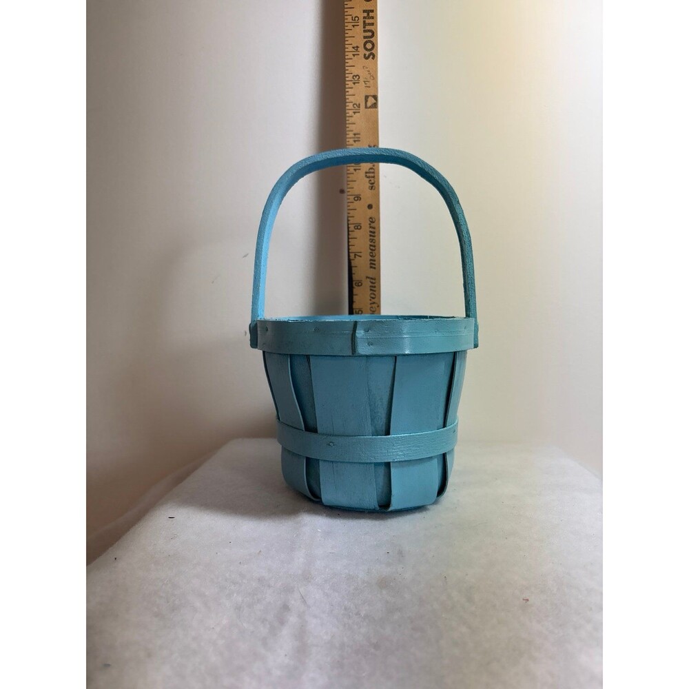 Blue decorative country basket